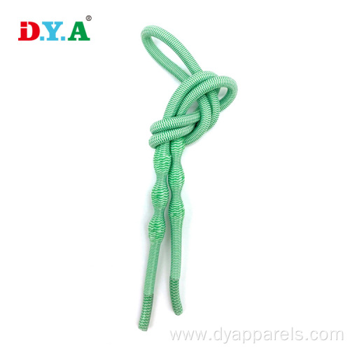 High Durable Round Green No Tie Elastic Shoelace